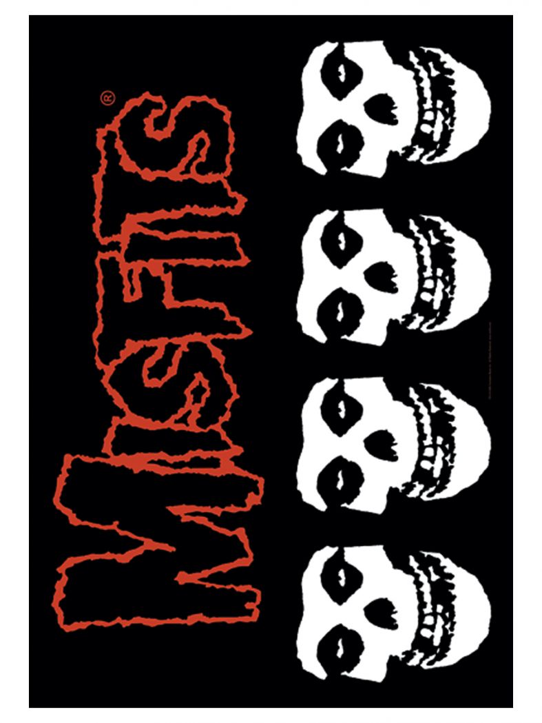 Misfits Poster Fahne Multiple Classic Skull