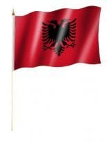 Stockfahne Albanien