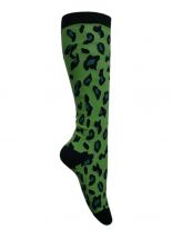 Kniestrümpfe Leopard grün