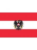 Fahne Österreich mit Wappen