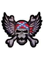 Aufbügler groß Konföderierten Skull