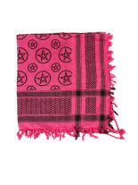 PLO Tuch Pentagramm pink