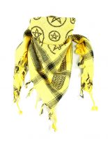 PLO Tuch Pentagramm gelb