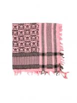 PLO Tuch Totenkopf pink kariert