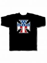 T-Shirt USA Kreuz