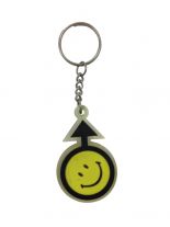 Schlüsselanhänger Smiley Mann aus Gummi
