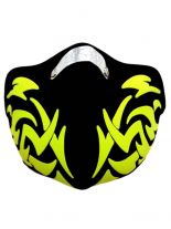 Motorrad Biker Maske Tribal gelb