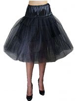 Petticoat Rockabilly Tüllrock schwarz