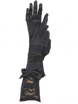 Handschuhe aus Satin im Burlesque Style