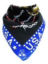 Bandana U.S.A. Tattoos blau