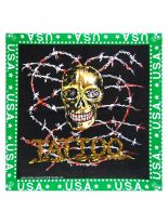 Bandana U.S.A. Tattoos grün