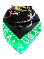 Bandana U.S.A. Tattoos grün