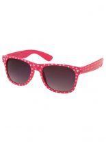 Sonnenbrille 50er Rockabilly Style pink Punkte