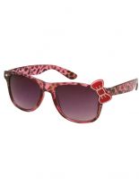 Sonnenbrille 50er Style Leopard pink mit Schleife