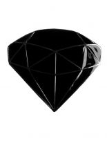 Gürtelschnalle schwarz Diamant