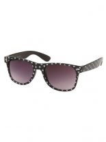 Sonnenbrille 50er Rockabilly Style Sterne schwarz