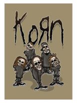3 Korn Comic Postkarten
