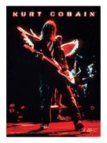 3 Kurt Cobain Konzert Postkarten