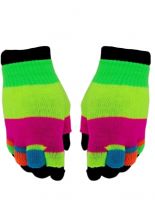 Multi Handschuhe bunt farbig 2 in 1