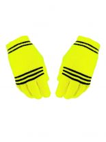 Handschuhe neon gelb stripes