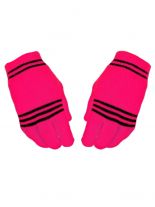 Handschuhe neon pink stripes