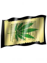 Fahne Cannabis paper