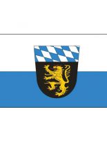 Fahne Oberbayern blau weiß