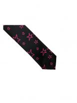 Krawatte Sterne pink