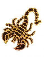 Aufnäher Skorpion gelb