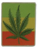 Aufnäher Cannabis Blatt