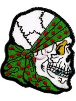 Aufnäher Totenkopf mit Bandana