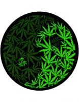 Aufnäher Yin Yang Marijuana