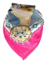 Bandana Indianer auf Pferd rosa