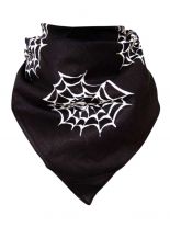 Bandana Totenkopf in Spinnennetz