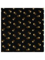 Bandana Totenkopf schwarz gold