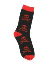Socken Totenkopf rot Medium