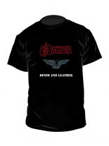 Saxon T-Shirt Denim And Leather