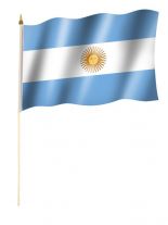 Stockfahne Argentinien