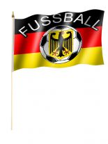 Stockfahne Deutschland Fußball