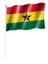 Stockfahne Ghana