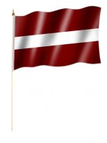 Stockfahne Lettland
