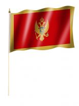Stockfahne Montenegro