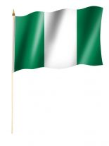 Stockfahne Nigeria