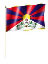 Stockfahne Tibet