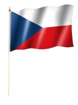 Stockfahne Tschechische Republik