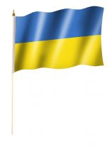 Stockfahne Ukraine