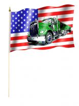 Stockfahne USA Truck