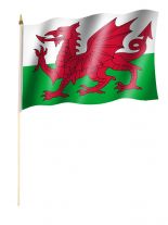 Stockfahne Wales