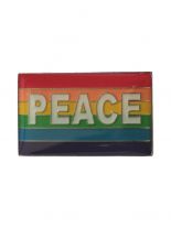 Anstecker Pin Flagge Regenbogen Peace