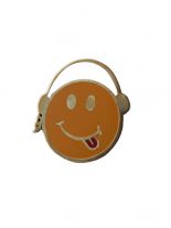 Anstecker Pin Smiley mit Kopfhörer